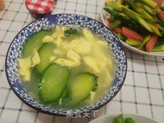 吃瓜蛋汤的做法,轻松制作吃瓜蛋汤，清爽一夏