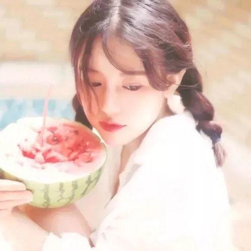 吃货吃瓜女孩图片头像,吃货吃瓜女孩的欢乐日常