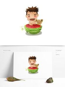 小熊吃瓜相片图片可爱,可爱指数爆表  第3张