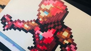 像素画兔子吃瓜,像素兔子的夏日瓜趣时光  第3张